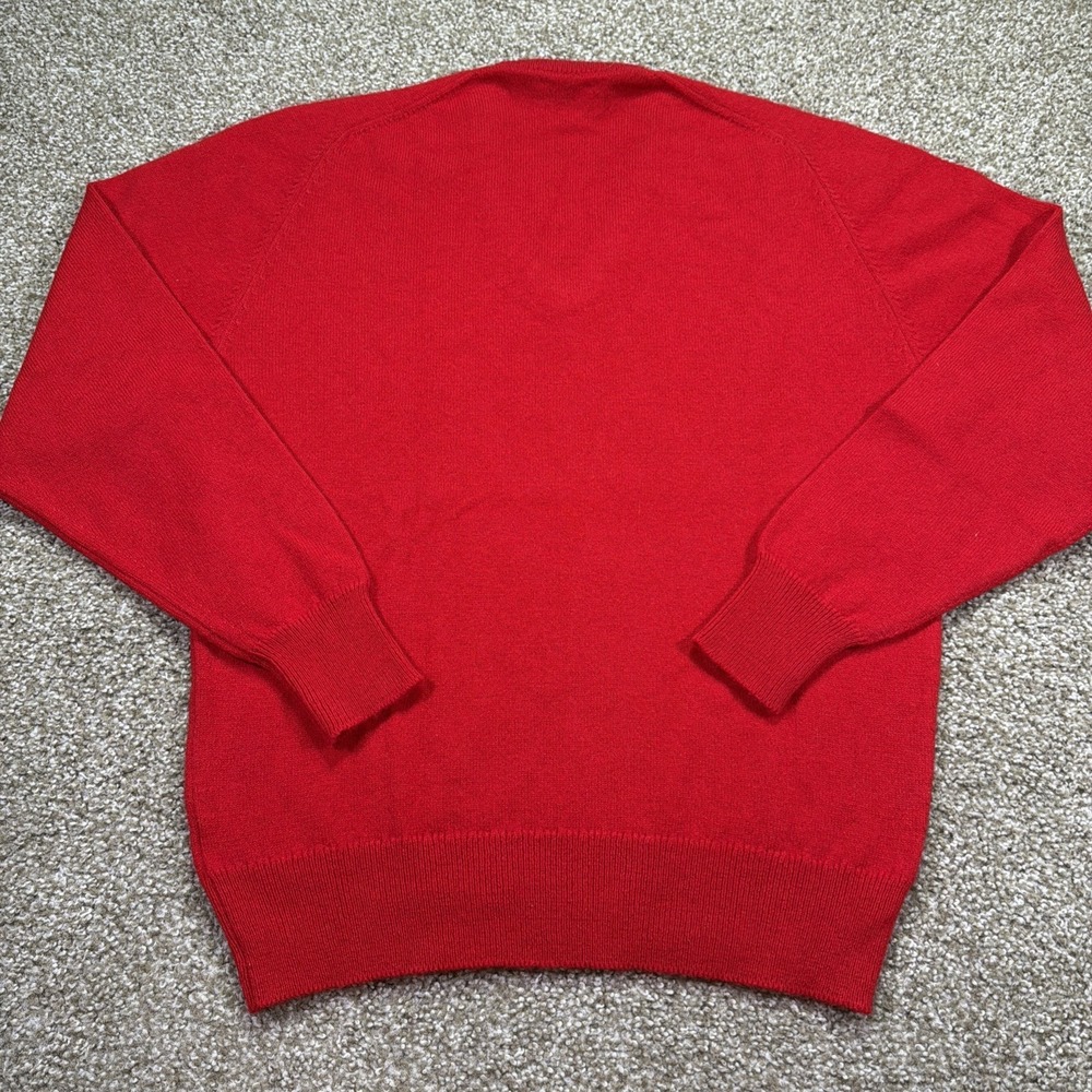 Vintage The Old Course St Andrews V Neck Sweater 90s Clan Royal Size Large - Picture 5 of 7